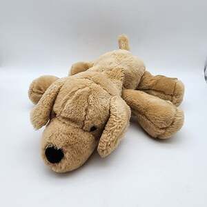 Commonwealth Golden Retriever Dog Plush Stuffed Animal 13" Flat Floppy Vtg 2001
